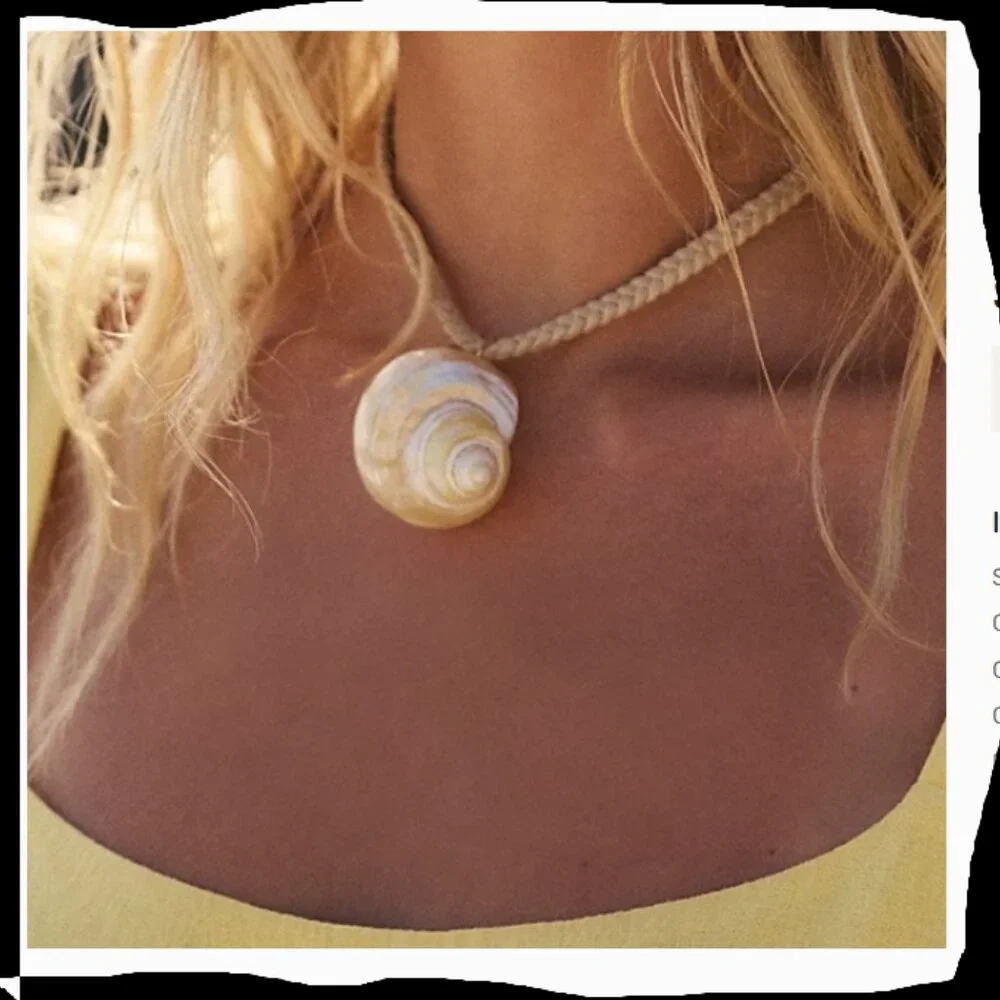 Free People “Sara” Shell Choker – Natural Shell – NWT – Boho Coastal Jewelry
